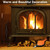 WILLBOND 3 Pcs Fireplace Tool Set, Poker Tong Wood Bellow for Fire Pit