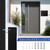 Yaocom Modern Mailboxes for Outside 14.6 x 12.2 x 4 Inches Large Capacity Wall Mount Waterproof Mailbox Steel Rust Proof Metal Post Box Black Metal Mail Box for Home Office School