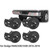 OCHIWAVE 4Pcs for Dodge Ram 2500 3500 2016-2018 Front Bumper Park Assist Sensor Bezel 5VS88ZZZAA