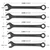 KJE 10-Piece SAE Black-Oxide Jumbo Combination Wrench Set, Open-End large Wrench, big Wrench Set, SAE Sizes 1-5/16" - 2" for Large Vehicles