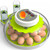 DEZHXHE 18/60 Egg Incubator with Humidity Display, Incubators for Hatching Eggs, Egg Candler, Automatic Egg Turner, Poultry Egg Incubator for Hatching Chicken Duck Goose Bird Quails- Green 2 Egg Trays