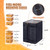 MayBee Winter Bee Hive Wrap for 10 and 8 Frame Beehives, 600D Oxford Cloth Adjustable Beehive Wrap for 2 Deep Hives with 1 Medium Hive Box, Lightweight, Reusable,76.8" x 24.8"