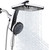 Rain Shower Head with Handheld Showerhead, Chrome 1.8GPM 460311