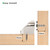 Keenkee 4 Set Magnetic Cabinet Door Catches, Nickel Color