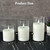 Glass Rechargeable LED Flickering Flameless Candles with Remote and Timer