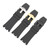 MMBAY Rubber 28MM Watch Bands Compatible Fit for Audemars Piguet AP Royal Oak Offshore 15703(Men's style) 15710 26170 26176 26237 26470 26703 Silicone Strap Wirstband for Men Women Bracelet Watch accessories, Silver (Black, 28mm)