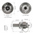 G-Sunny All Metal RV City Water Inlet with 90 Degree Elbow RV water connection inlet Stainless Steel Upgrade Replacement Water Fill Inlet for RV Camper Motorhome Boat (90 Degree Elbow, Brushed Nickel)