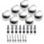 SAYAYO Glass Shelf Brackets, Adjustable for 6-10 mm Wood/Glass Shelf, 8PCS