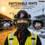 Full Brim Hard Hat OSHA Approved Visor Earmuffs and Neck Gaiter, Black