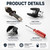 Drain Snake Attachment Kit, 10 Pcs 5/8 in Cutter Heads for K-400 C-4-C-9