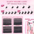 Fluff Lash Clusters Kit 60D+80D+100D+200D Individual Lashes 10-18mm D Curly Cluster Wispy Eyelash Extensions Thick False Eyelashes, with Tweezers Bond Seal Brush Remover Diy