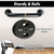 ZHLZHL 12 inch Pipe Stair Handrail,Wall-Mounted Safety Grab Bar