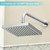 Nuodan Shower Arm with Flange, 24 Inches Wall Mount Replacement Extension Showerhead Arm For Fixed Shower Head, Chrome