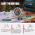 Upgrade Replacement Thermometer for Big Green Egg with 3.3" Dial