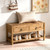 Wnutrees 31.3" Reclaimed Solid Wood Entryway Bench with 2 Drawers & Shelf