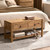 Wnutrees 31.3" Reclaimed Solid Wood Entryway Bench with 2 Drawers & Shelf