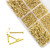 Rrina 1200Pcs Small Tiny Nails Carbon Steel Brass Plated for Wooden DIY Micro Mini Nails M1.2/1.5 Assortment Kit 6 Sizes