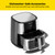 CHEFMAN Easy-View Air Fryer – 8 Qt Family Size with Viewing Window, One-Touch Digital Control with 4 Presets, Nonstick & Dishwasher Safe, Broil, Roast, Dehydrate, Bake, Auto-Shutoff, Stainless Steel