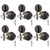 Gobrico 6 Keyed Alike Oil Rubbed Bronze Entrance Single Cylinder Deadbolts with Same Key