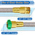 Garden Hose - 5FT Stainless Steel, 3/4" GHT Female to Male Metal Connector, Flexible & Lightweight