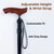 Foldable Adjustable Walking Cane for Seniors ，3 Functional Grip Angles,Lightweight Telescopic Walking Stick with Anti-Slip Rosewood Handle, Portable Hiking Trekking Cane for Balance & Mobility Support