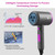 slopehill Professional Ionic Hair Dryer, Powerful 1800W Fast Drying Low Noise Blow Dryer with 2 Concentrator Nozzle 1 Diffuser Attachments for Home Salon Travel
