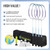 Portable Volleyball & Badminton Combo Net Set with 2 Nets (20ft and 32ft)