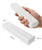 Brilliant Evolution 0.6" Ultra-Thin Wireless Under Cabinet Lights - 4 Pack, 8.5"L Battery-Operated LED Fixtures with 2 Remotes 3000K Warm White Stick-On Lighting, Timer Included for Kitchen & Counter