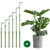 Yhtpouqe 6 Pack Extendable Plant Stakes, 16.5-42.5 Inch Plant Stakes for Indoor Outdoor, Adjustable Monstera Plant Support Sticks with Clips for Clombing Plants, Vine, Orchid, Tomato, Vegetables