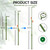 Yhtpouqe 6 Pack Extendable Plant Stakes, 16.5-42.5 Inch Plant Stakes for Indoor Outdoor, Adjustable Monstera Plant Support Sticks with Clips for Clombing Plants, Vine, Orchid, Tomato, Vegetables