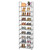 OYREL 10-Tier Metal Shoe Rack, Narrow Shoe Rack Organizer, Sturdy Shoe Shelf for Closets, Entryway, Bedroom, Garage - Silver