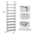 OYREL 10-Tier Metal Shoe Rack, Narrow Shoe Rack Organizer, Sturdy Shoe Shelf for Closets, Entryway, Bedroom, Garage - Silver
