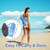 LOTTAFUN 6ft Beach Umbrella - Heavy Duty Wind Resistant UV 50+ Portable Sun Shade with Sand Anchor & Carry Bag, Outdoor Folding Umbrella for Beach, Pool, Patio, Garden (Blue Stripe) No Tilt The sand needs to exceed the spiral 6inch
