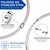 Petobey 12PCS 304 Stainless Steel Shower Curtain Rings Rustproof 2.3 Inch