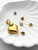 EverGlimp 18K Gold Plated Slip Chain Necklace for Women, Adjustable Heart Lariat Y-Necklace with Removable Heart Clasp and Crystal Gemstone Pendant, Stainless Steel Waterproof Chain Jewelry (Green)