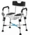 Lemagalu Heavy Duty Shower Chair for Inside Shower 450lb U-shape Shower Seat with Arm and Back for Elderly and Disabled Adjustable Height Medical Bathtub Stool Private Clean for Women Seniors Handicap