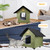 Heated Cat Houses for Outdoor Cats - Elevated Weatherproof Insulated Heated Outdoor Cat House for Winter - Feral Cat Shelter for Outside Cats - Outdoor Heated Cat House (Green)