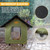 Heated Cat Houses for Outdoor Cats - Elevated Weatherproof Insulated Heated Outdoor Cat House for Winter - Feral Cat Shelter for Outside Cats - Outdoor Heated Cat House (Green)