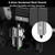 4PCS X2D/P2S Hotend, Quick Swap Hardened Steel Nozzle Print Head Hot End Replacement Kit with Silicone Socks for Bambu Lab X2D/P2S/H2D/H2C/H2S 3D Printer (0.2/0.4/0.6/0.8mm)