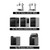 4PCS X2D/P2S Hotend, Quick Swap Hardened Steel Nozzle Print Head Hot End Replacement Kit with Silicone Socks for Bambu Lab X2D/P2S/H2D/H2C/H2S 3D Printer (0.2/0.4/0.6/0.8mm)