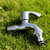 Brass Chromed Outdoor Garden Faucet with Quick Connect and Sealing Tape, Cold Water Laundry Utility Tap 1/2 inch Spigot