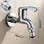 Brass Chromed Outdoor Garden Faucet with Quick Connect and Sealing Tape, Cold Water Laundry Utility Tap 1/2 inch Spigot