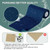 Linen Canvas Repair Tape, 4 x 63 in Blue Waterproof Self-Adhesive Patch for Outdoor Gear, Durable and Weatherproof Fabric Tape for Boat Covers, Tents, Sofas, Sun Shades, Awnings and Lounge Chairs