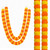 2Pcs 5Ft Marigold Garland, 2.8in Large Artificial Flowers for Decoration