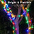 West Ivory 100ft Colorful 8-Mode LED Rope Light, Outdoor Waterproof Accent Lighting, Remote Control Included, ETL Certified w/Clear Flexible PVC Tube, Backyard, Holiday Christmas Lights, Ambient Décor