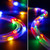West Ivory 100ft Colorful 8-Mode LED Rope Light, Outdoor Waterproof Accent Lighting, Remote Control Included, ETL Certified w/Clear Flexible PVC Tube, Backyard, Holiday Christmas Lights, Ambient Décor