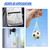 Craedli Soccer Car Mirror Hanging Ornament, Funny Football Car Rear View Mirror Charm Accessories, Auto Interior Pendant Decorations for Vehicle, Office, Home, Sport Lover (Black)