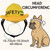 Dog Construction Costume for Medium Dog Helmet and Service Dog Vest Cute Outdoor Workers hat for pet Halloween Architect ostume