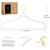 ManGotree Velvet Coat Hangers with 360° Swivel Gold Hook 48 Pack White