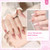 Acrylic Nail Kit for Beginners with Everything in Gift Makeup Bag Rose Pink